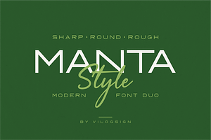 Manta Style Modern Font Duo