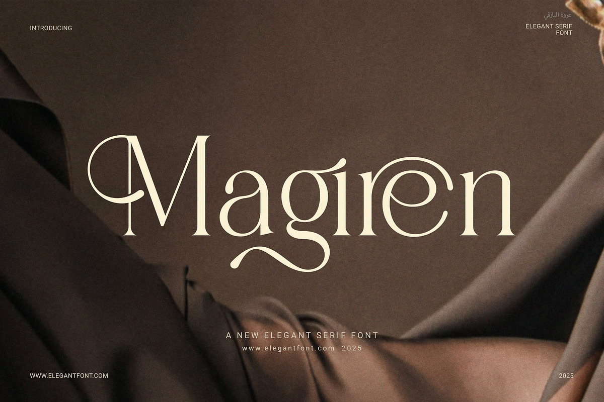 Magiren Elegant Serif Font, a Serif Font by Elegant Font (Photo 1 of 8)
