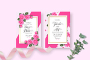 Pink Rose Wedding Invitation Set, an Invitation Template by Design with Qurat (Thumbnail 2 of 5)