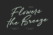 Flowers the Breeze Handwritten Font, a Script Font by Letterena Studios Script (Thumbnail 1 of 20)