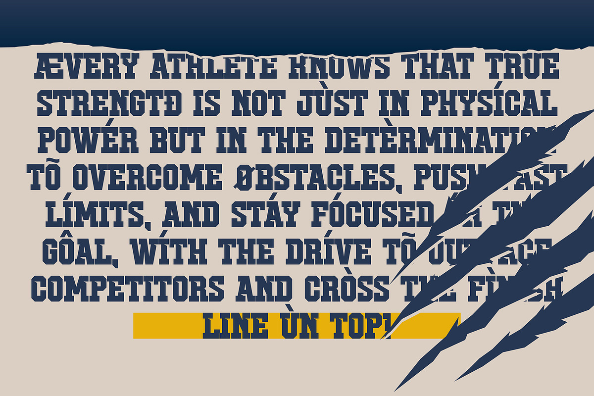 Stumner - Sport Display Font, a Serif Font by Snape Design Studio (Photo 10 of 12)