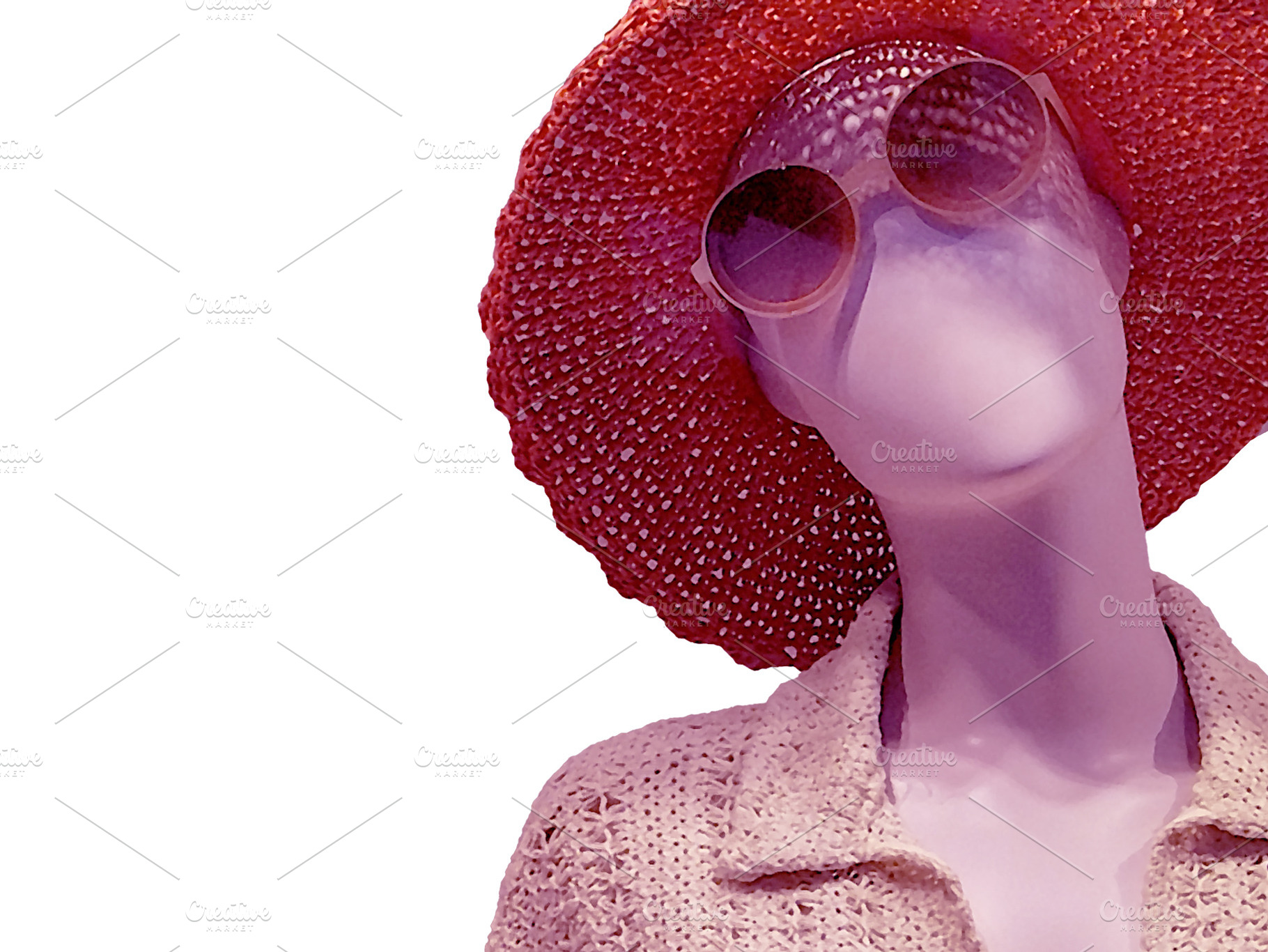 Woman mannequin medium closeup shot isolated photo, an Arts & Entertainment Photo by DanFLCreativo