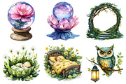Whimsical Fairy Forest Clipart, an Illustration by Daily.Designs (Thumbnail 4 of 11)