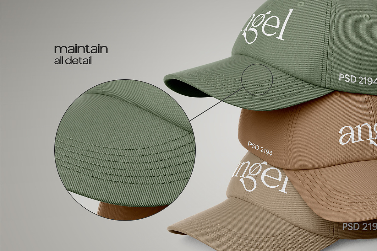 Dad Hat Mockup for Apparel Branding, a Hat Mockup by RamStudio2 (Photo 13 of 15)