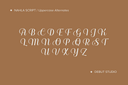 Nahla Script Regular, a Script Font by Debut Studio (Thumbnail 2 of 16)