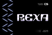 CS Rexa – Futuristic Font, a Sans Serif Font by Craft Supply Co. (Thumbnail 1 of 8)