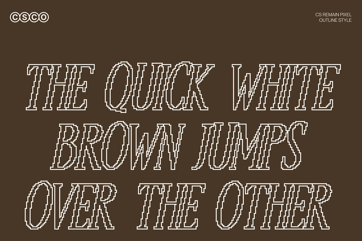 CS Remain Pixel, a Serif Font by Craft Supply Co. (Photo 7 of 8)