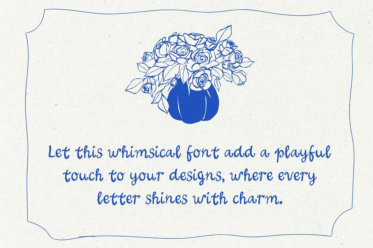 Whimsy Stroke Cute Handwritten Font