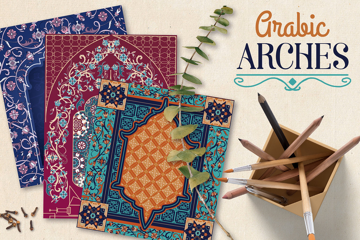 Arabic arches, a Texture Illustration by kateja (Photo 1 of 5)