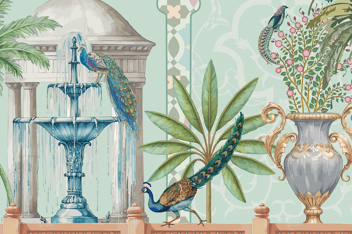 Moroccan decorative seamless pattern, a Decorative Illustration by Mughal Wallpaper (Photo 3 of 3)