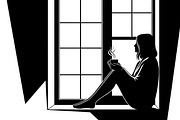 peaceful moment silhouette, an Illustration by Amazin_art (Thumbnail 36 of 46)