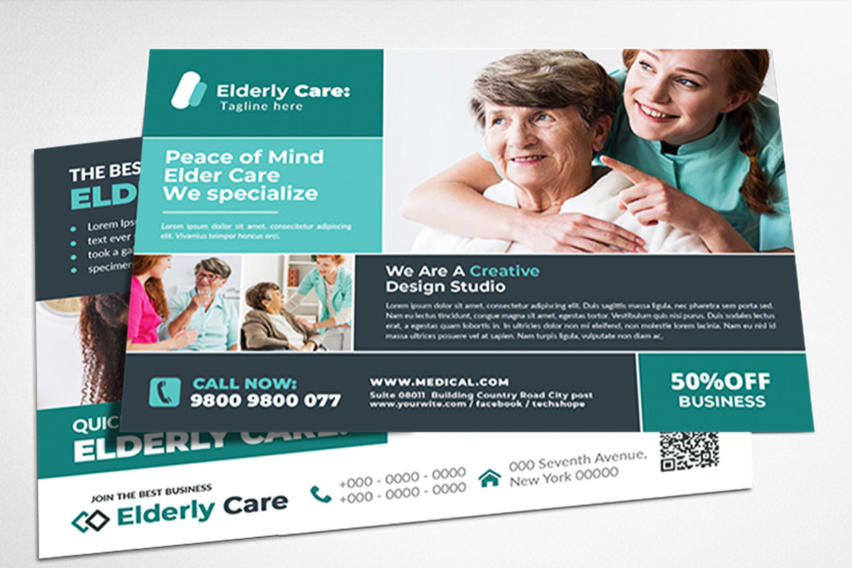 Home Health Postcard Template, a Card Template by AfzaalGraphics (Photo 1 of 4)