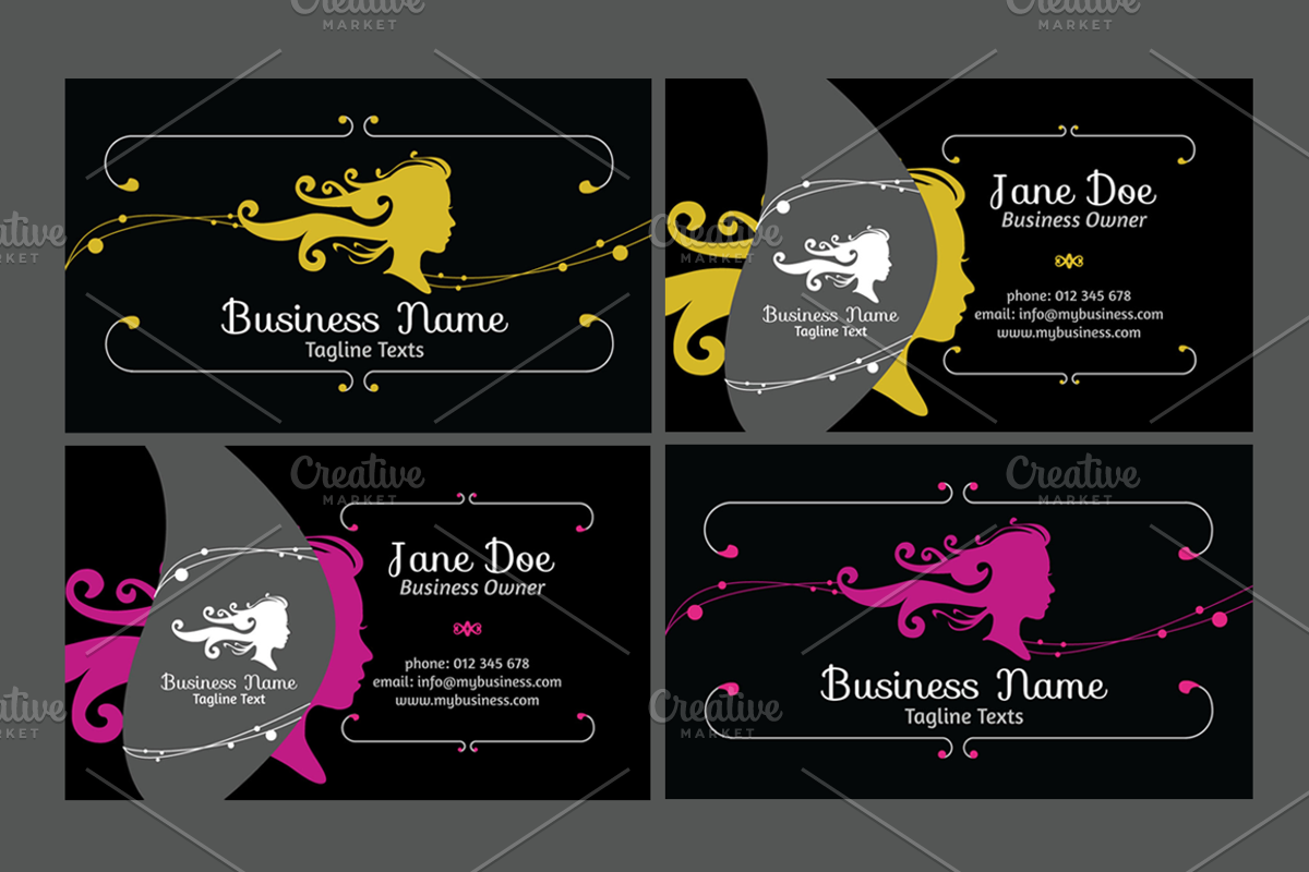 Beauty Salon Business Card, a Business Card Template by audeemirza (Photo 2 of 5)