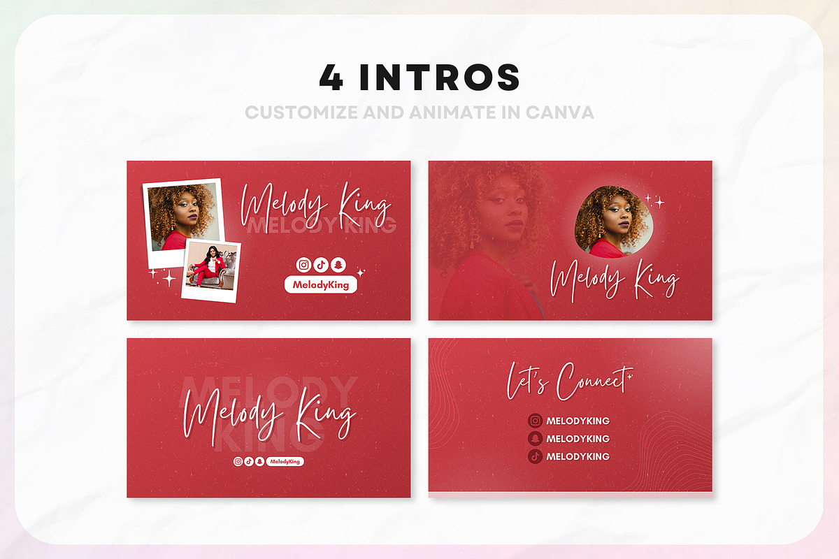 YouTube Branding Kit For Canva, a Social Media Template by OniriqveDesigns (Photo 4 of 10)