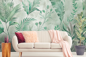 Lush Greenery Seamless Patterns