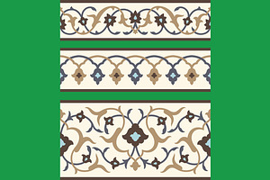 Taj Mahal Design Elements Set