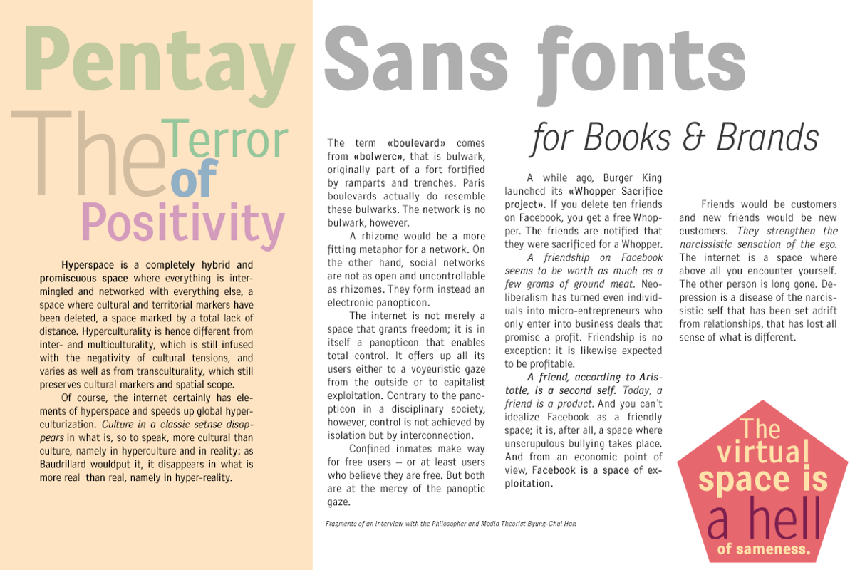 Pentay Sans -5 styles- 30% OFF preview 2