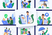 Insurance Illustration Art Set, a Finance Illustration by Creative Stall (Thumbnail 6 of 9)