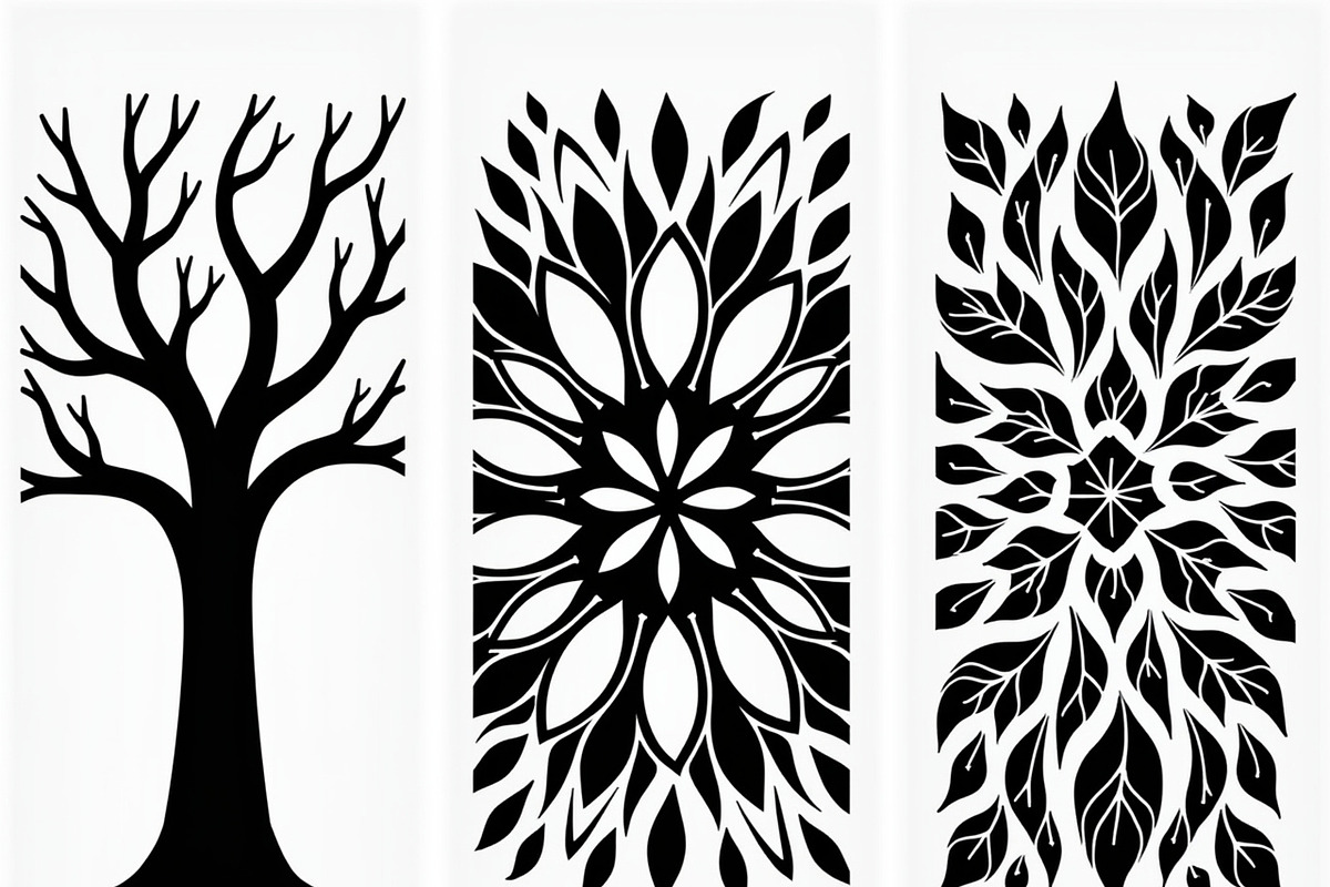 Decorative Tree Floral Nature Tile, a Decorative Illustration by Artivon (Photo 18 of 23)