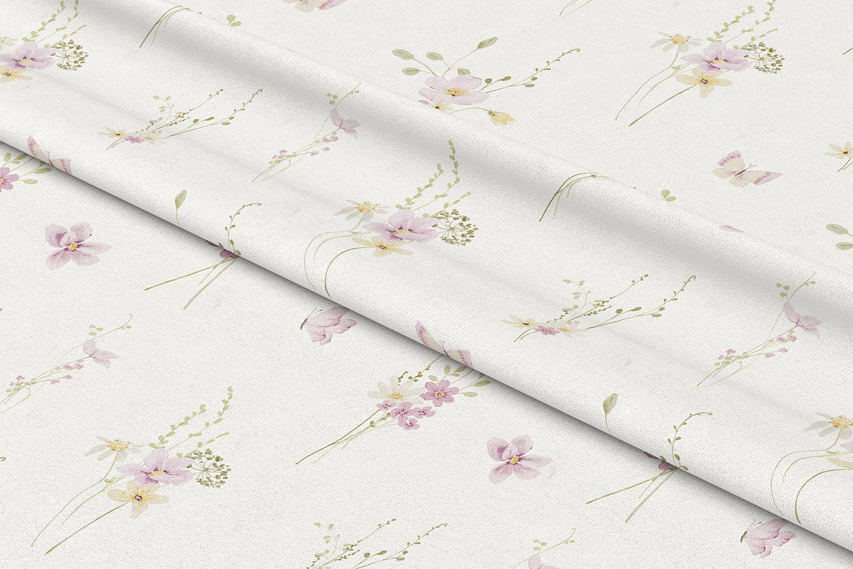 Watercolor Wildflower Garden, a Decorative Illustration by Altea Design Studio (Photo 16 of 18)