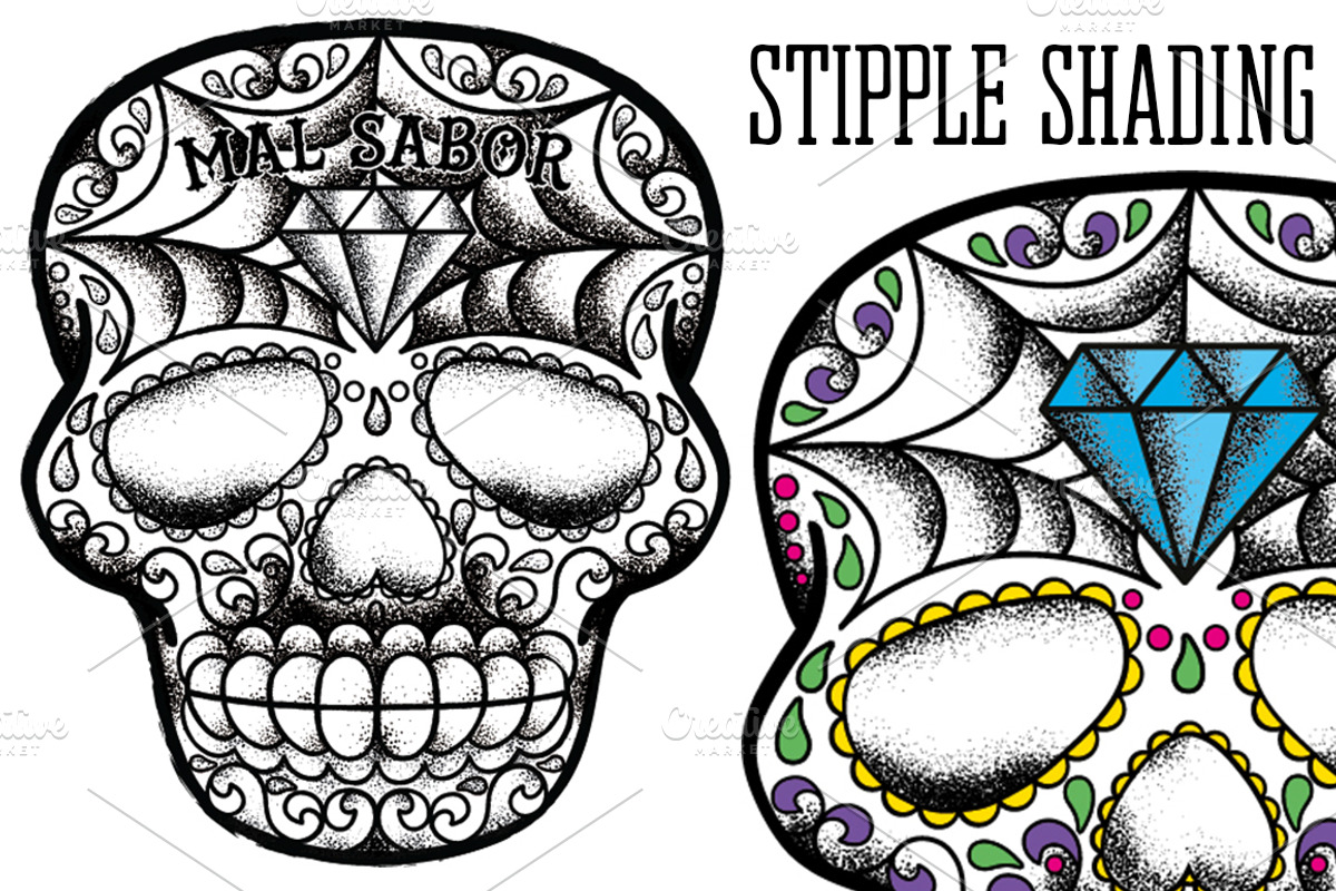 Calavera Vector Design, an Illustration by BAD TASTE (Photo 3 of 7)