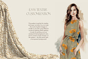 Art Nouveau Floral Seamless Patterns, a Pattern Graphic by Elen-Lane (Thumbnail 3 of 6)