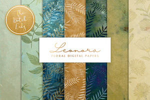 Floral Background & Paper - Leonora