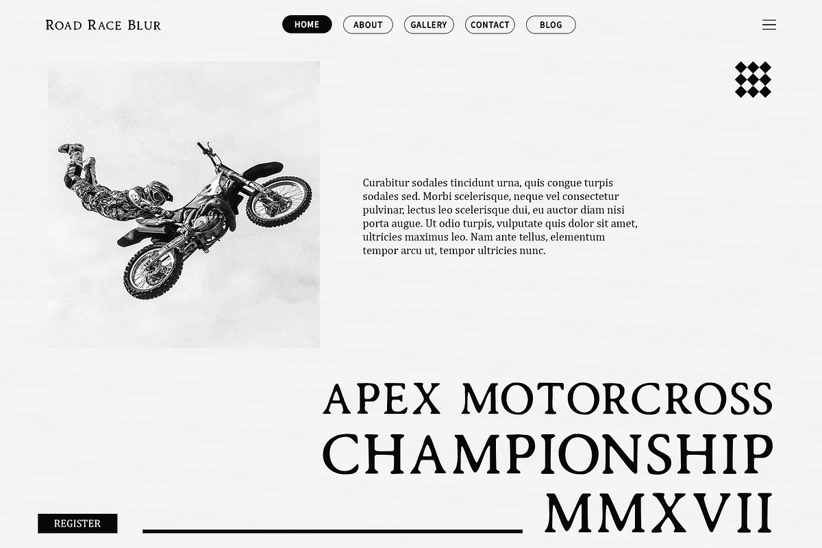Road Race Blur, a Serif Font by Craft Supply Co. (Photo 3 of 8)