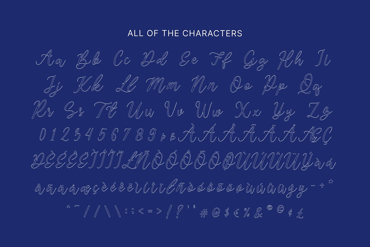Banday Dashed, a Script Font by Craft Supply Co. (Photo 8 of 8)