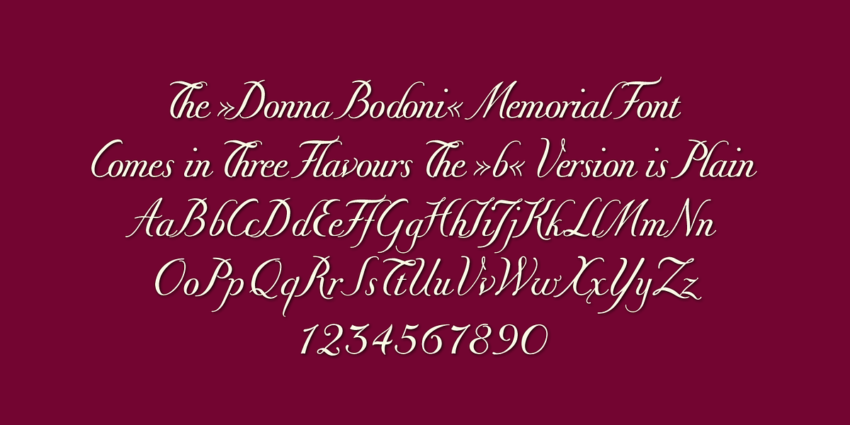 Donna Bondoni, a Script Font by Wiescher-Design (Photo 4 of 5)
