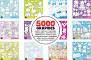 5000 in 1 - Black lines Mega Bundle, an Illustration by PrettyBundles (Thumbnail 23 of 27)