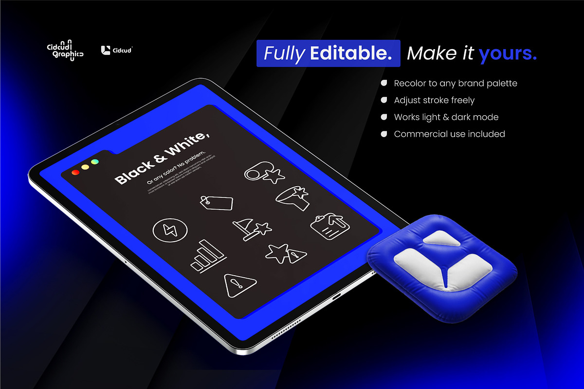 Task Assignment Outline Icons, an Outline Icon by cidcud_graphic (Photo 3 of 3)