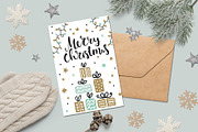 Christmas greeting card bundle, a Texture Illustration by Cozy pattern shop (Thumbnail 5 of 6)
