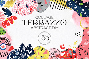 Collage TERRAZZO. Abstract DIY