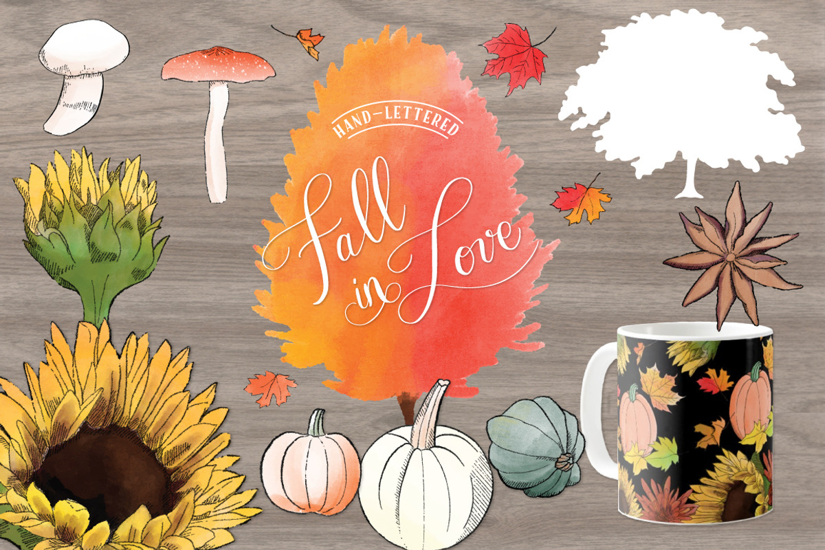 Welcome Fall Digital Illustrations, a Seasonal Illustration by becky nimoy (Photo 4 of 6)