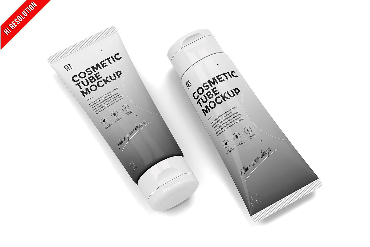 Cosmetic Squeeze Tube PSD, an Advertising Mockup by Bruno's Shop (Photo 1 of 3)