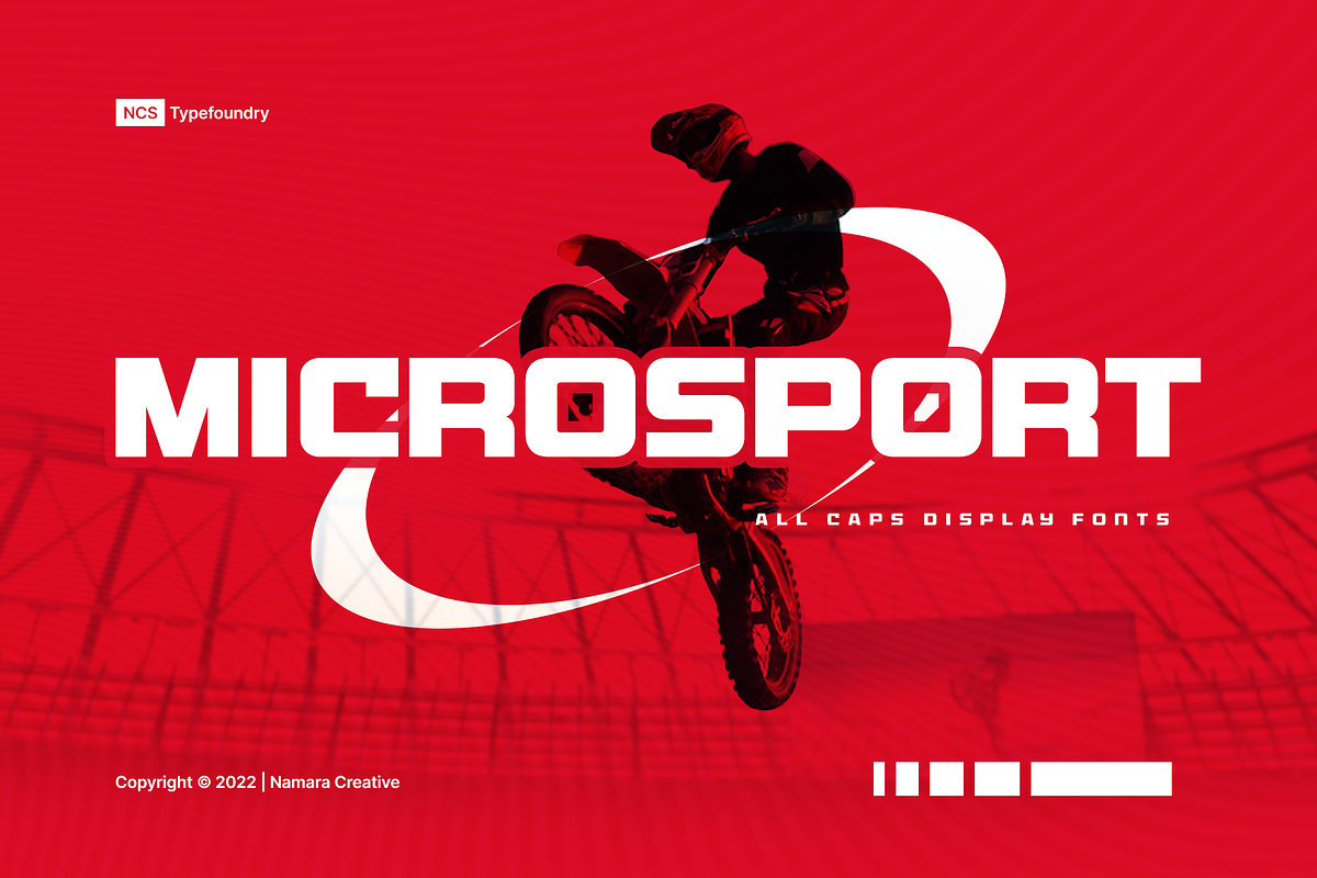 Microsport Bold Display Fonts, a Sans Serif Font by Namara Creative Studio (Photo 1 of 10)