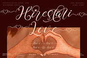 Hirestari Love Script LS, a Script Font by GranzCreative (Thumbnail 1 of 15)