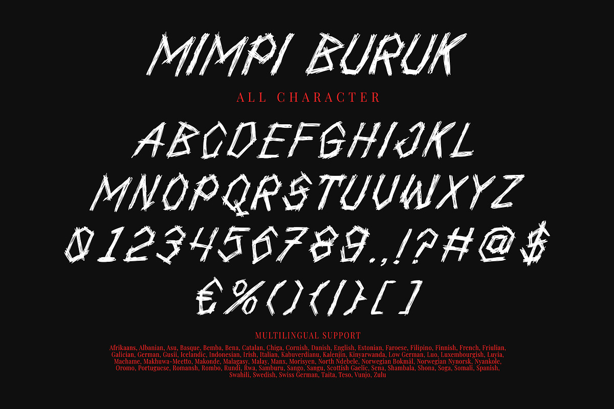Mimpi Buruk, a Blackletter Font by HATFSTUDIO (Photo 7 of 8)