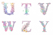 Pastel Glitter Spring Alphabet PNG, an Object Illustration by KennedyStudio (Thumbnail 3 of 5)