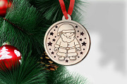 Christmas Ornaments Glowforge Laser, an Object Graphic by Anna Druzhkova (Thumbnail 9 of 9)