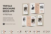 A4 Trifold Brochure Mockup Bundles, a Brochure Template by Graphic Aesthetic (Thumbnail 1 of 20)