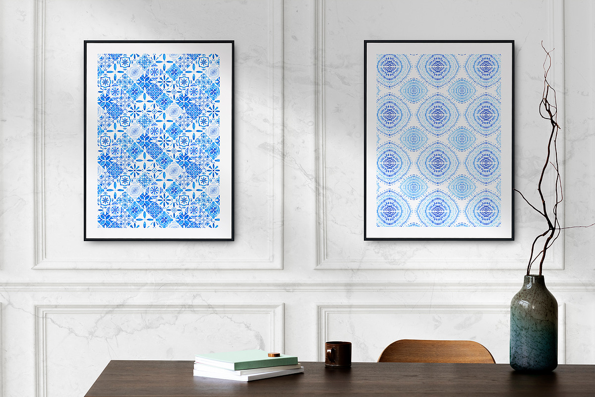 AZULEJOS. Part II. Watercolor tiles, a Decorative Illustration by Liliia Polos Illustration (Photo 4 of 12)