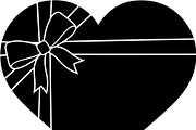 Black Heart Love Silhouette Icons Se, an Illustration by Designer_Momina (Thumbnail 9 of 18)