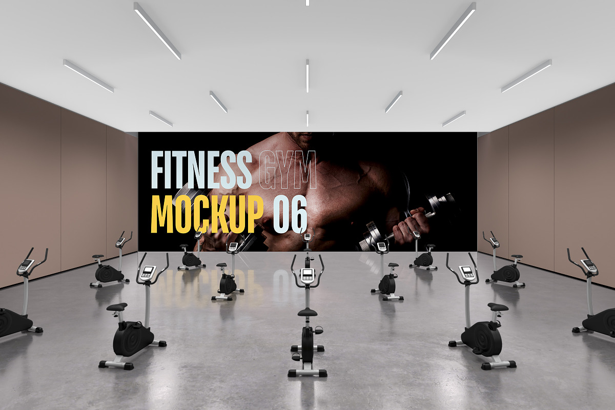 FITNESS GYM Mockup 06, an Advertising Mockup by Northern Kraft (Photo 3 of 6)