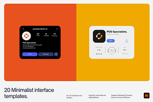 20 Minimal Interface Templates, a Graphic by Creo.pt