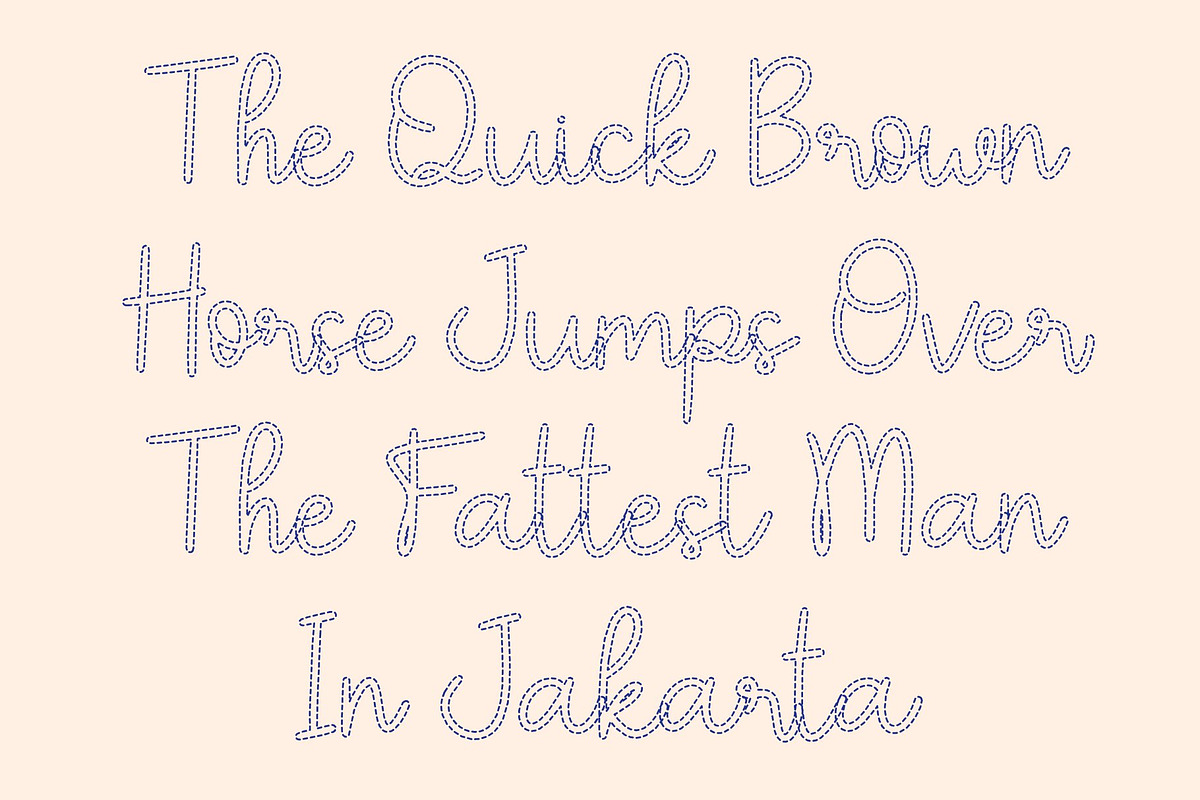 CS Selma Dashed, a Script Font by Craft Supply Co. (Photo 5 of 8)