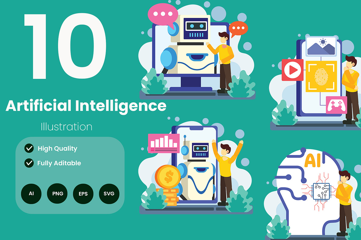 Artificial Intelligence Illustration, an Illustration by baii09 (Photo 1 of 4)