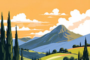 36 Italy-Themed Illustrations, a Background Graphic by h.utomo (Thumbnail 14 of 36)
