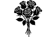 Floral Bouquet Silhouette, an Object Graphic by Creativeshirt (Thumbnail 5 of 20)